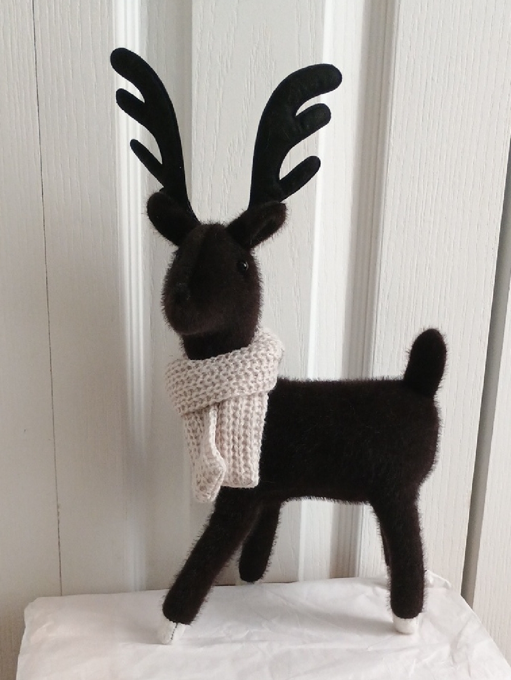 TARGET Wondershop Christmas Black Deer With Scarf 2023 14.5"